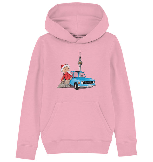 KINDER ORGANIC KAPUZENHOODIE • UNSER SANDMÄNNCHEN - MIT WARTBURG IN BERLIN (PU-325)