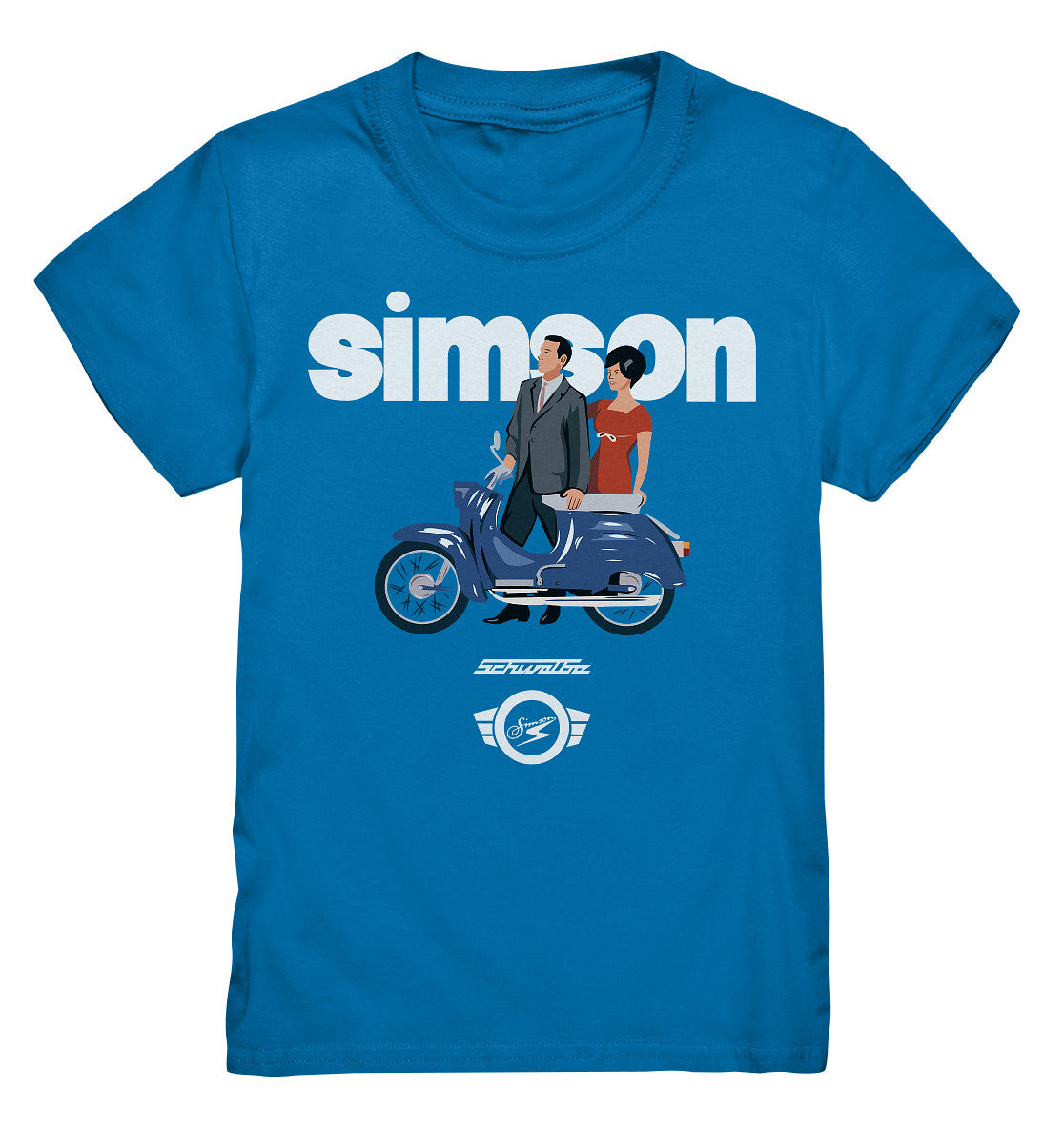 KINDER PREMIUM SHIRT • SIMSON SCHWALBE - ORIGINAL WERBUNG 1964