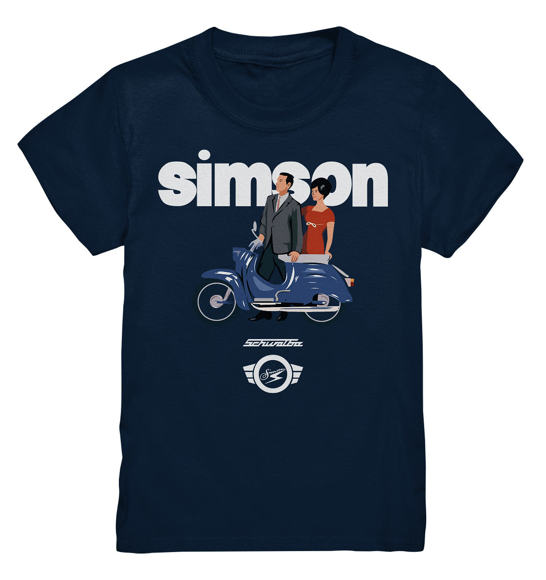 KINDER PREMIUM SHIRT • SIMSON SCHWALBE - ORIGINAL WERBUNG 1964