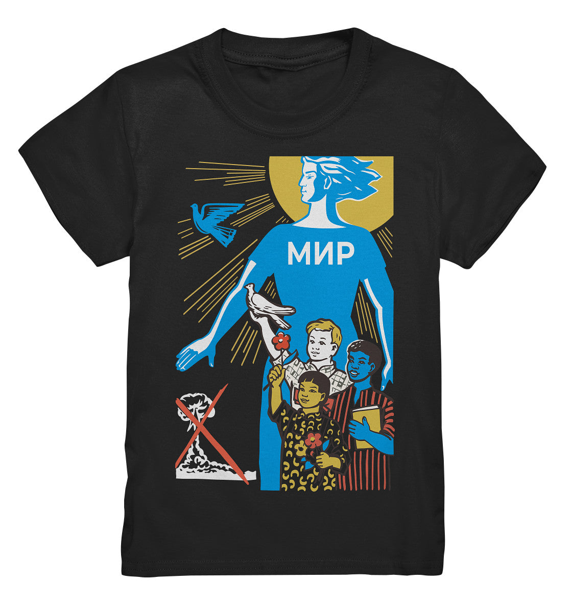 KINDER PREMIUM SHIRT • MIR - FRIEDEN (ORIGINAL-PLAKAT)