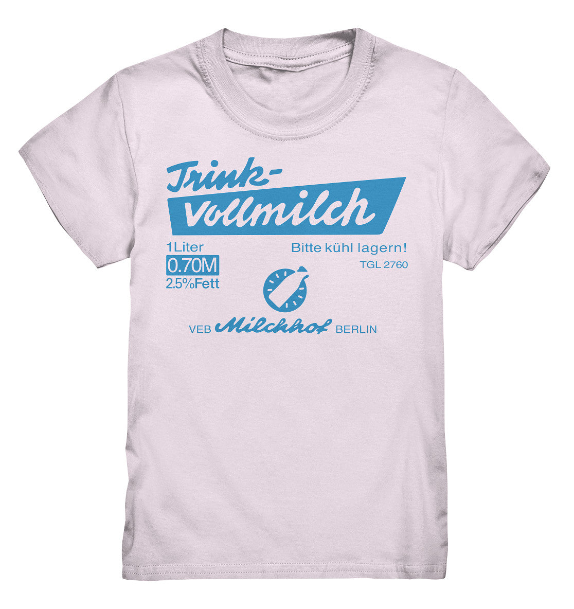 KINDER PREMIUM SHIRT • TRINK-VOLLMILCH - hell