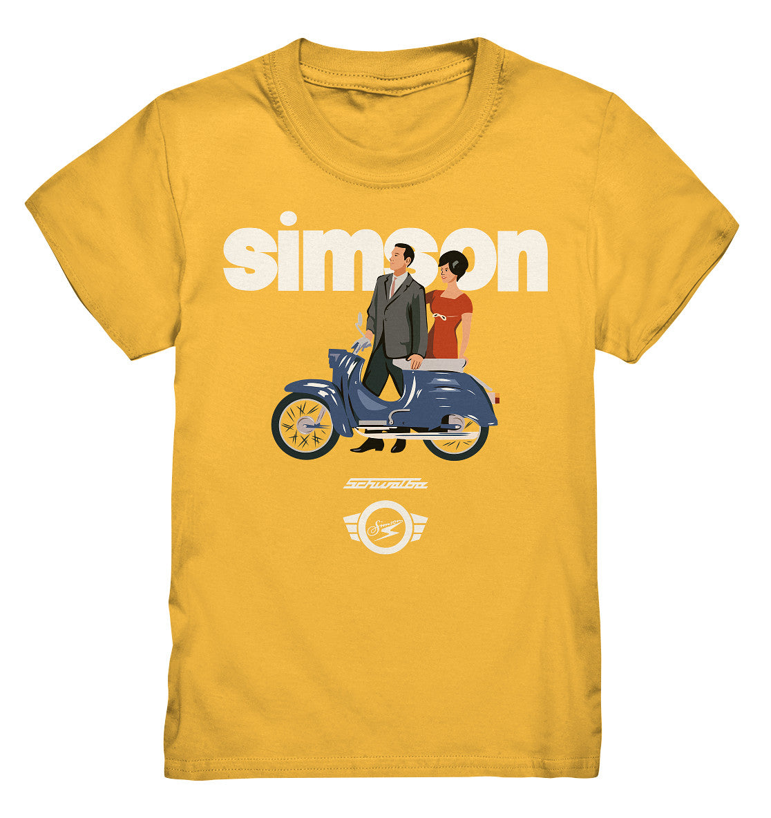 KINDER PREMIUM SHIRT • SIMSON SCHWALBE - ORIGINAL WERBUNG 1964