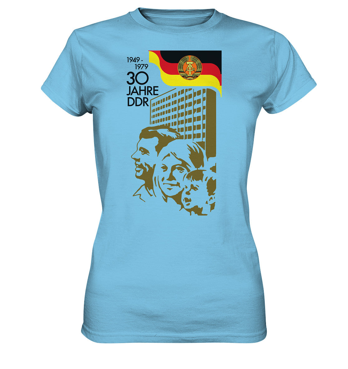 PREMIUM SHIRT MÄDELS • 30 JAHRE DDR - BRIEFMARKE