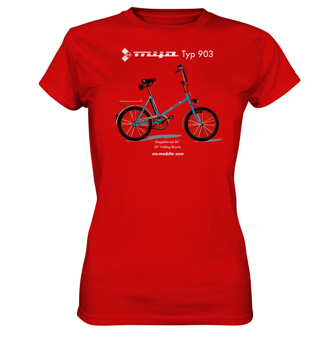 PREMIUM SHIRT MÄDELS • MIFA KLAPPRAD TYP 903 - ORIGINAL WERBUNG