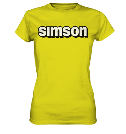 PREMIUM SHIRT MÄDELS • SIMSON - SCHRIFTZUG