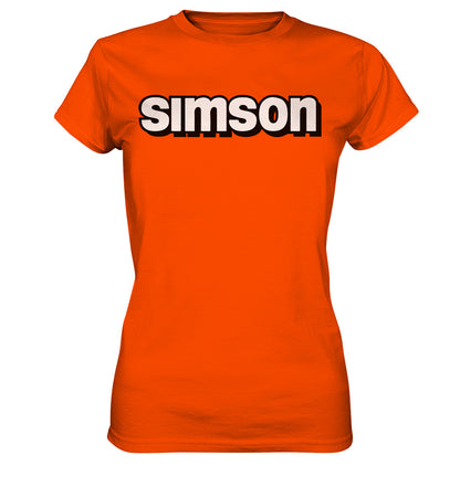 PREMIUM SHIRT MÄDELS • SIMSON - SCHRIFTZUG