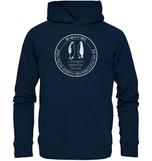 PREMIUM ORGANIC HOODIE UNISEX • ANTARKTIS-FORSCHUNGSSTATION DER DDR