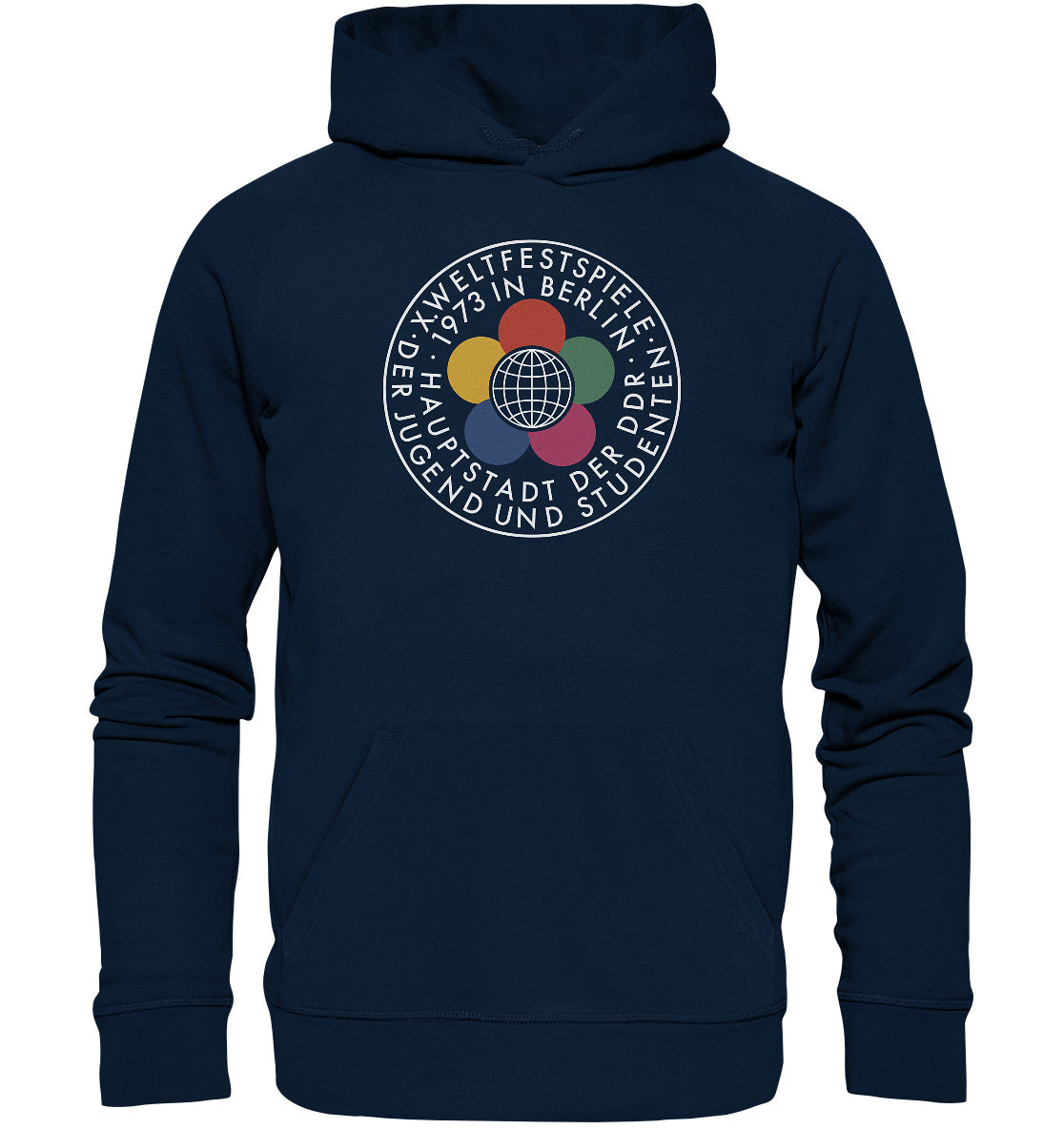 PREMIUM ORGANIC HOODIE UNISEX • WELTFESTSPIELE 1973 - DUNKEL