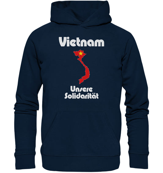 PREMIUM ORGANIC HOODIE UNISEX • SOLIDARITÄT MIT VIETNAM