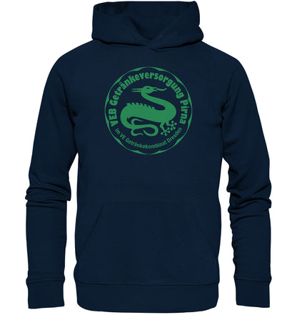 PREMIUM ORGANIC HOODIE UNISEX • VEB GETRÄNKEVERSORGUNG PIRNA, KOMBINAT DRESDEN