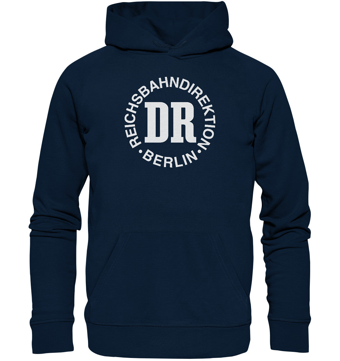 PREMIUM ORGANIC HOODIE UNISEX • DR REICHSBAHNDIREKTION BERLIN