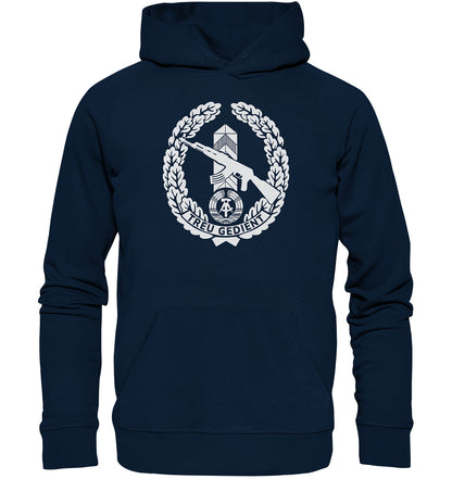 PREMIUM ORGANIC HOODIE UNISEX • NVA-ORDEN - TREU GEDIENT - GRENZTRUPPEN