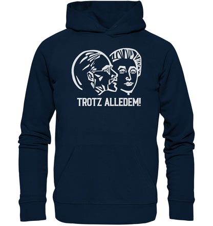 PREMIUM ORGANIC HOODIE UNISEX • DDR STAATSRATSGEBÄUDE - TROTZ ALLEDEM!