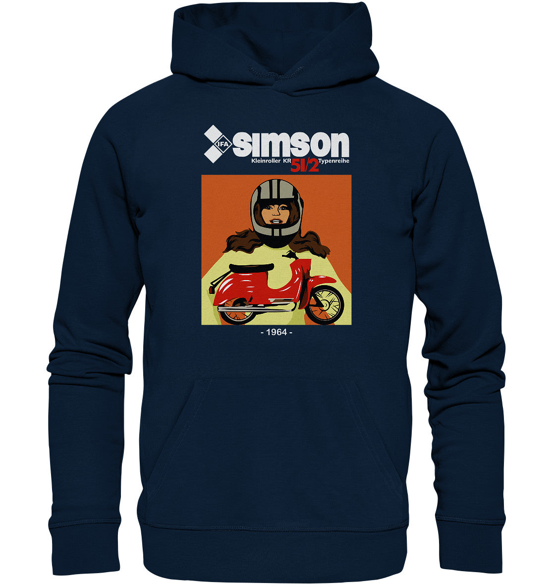 PREMIUM ORGANIC HOODIE UNISEX • SIMSON SCHWALBE KR51-2 (1964)