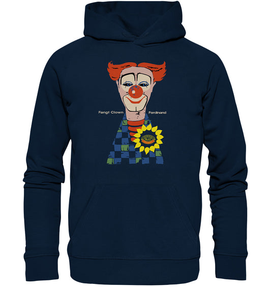 PREMIUM ORGANIC HOODIE UNISEX • FANGT CLOWN FERDINAND - FRIEDRICHSTADTPALAST BERLIN