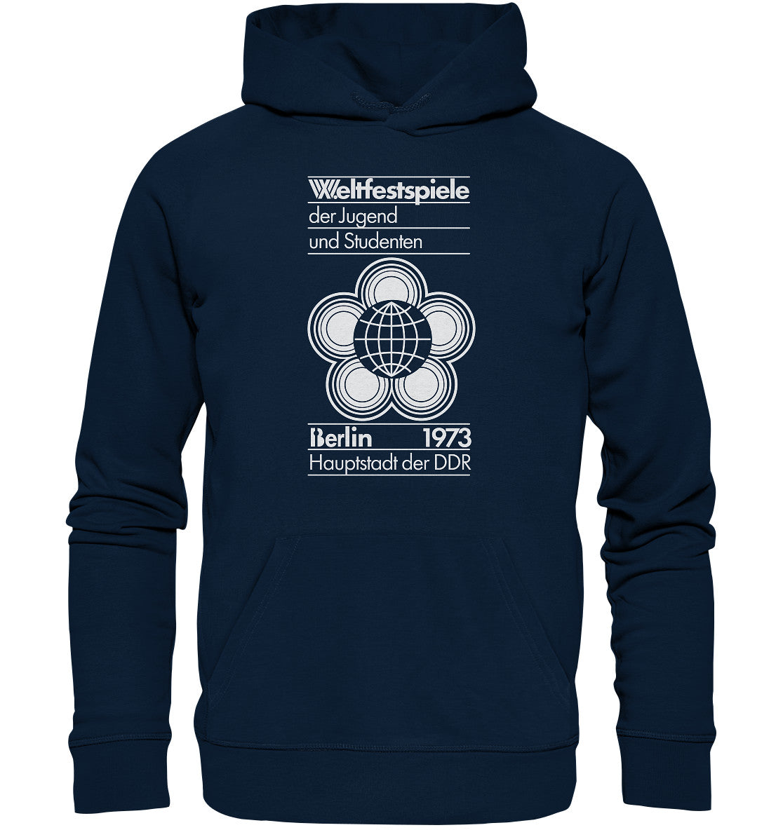 PREMIUM ORGANIC HOODIE UNISEX • WELTFESTSPIELE BERLIN 1973 - PLAKATMOTIV