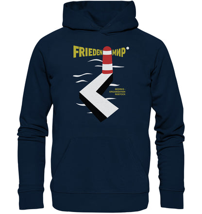 PREMIUM ORGANIC HOODIE UNISEX • FRIEDEN - MIR - BEZIRKSORGANISATION ROSTOCK