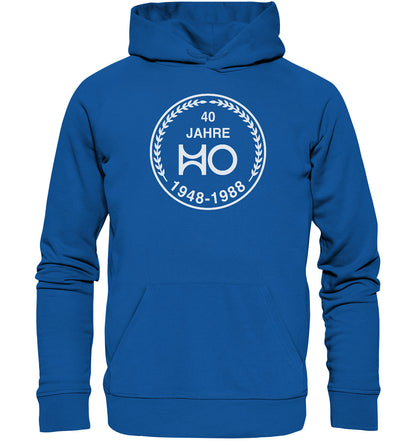 PREMIUM ORGANIC HOODIE UNISEX • 40 JAHRE HO 1948-1988