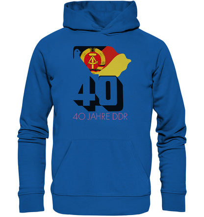 PREMIUM ORGANIC HOODIE UNISEX • 40 JAHRE DDR - hell