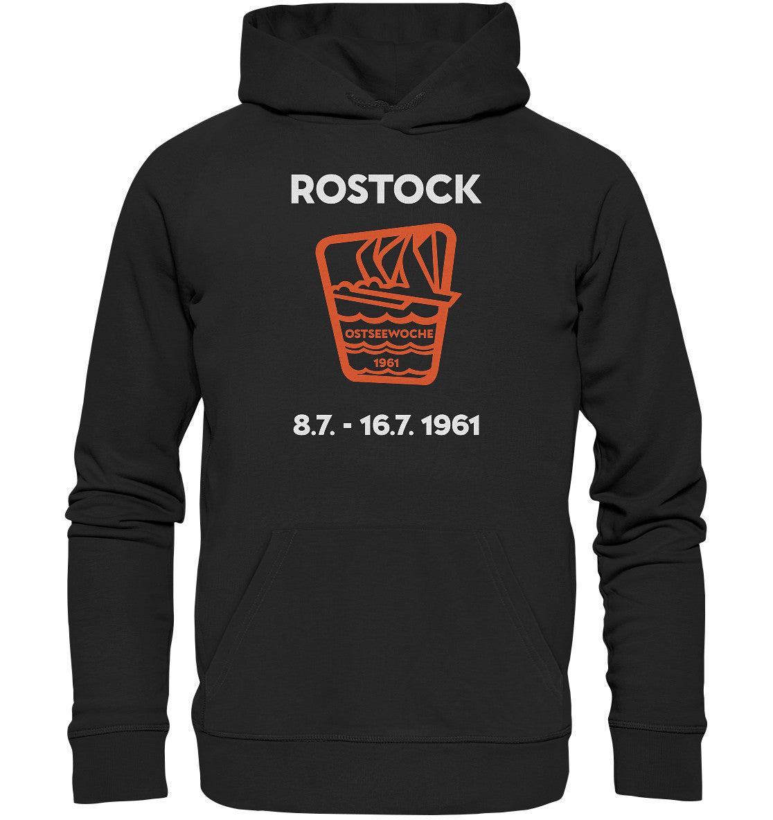 PREMIUM ORGANIC HOODIE UNISEX • OSTSEEWOCHE ROSTOCK 1961