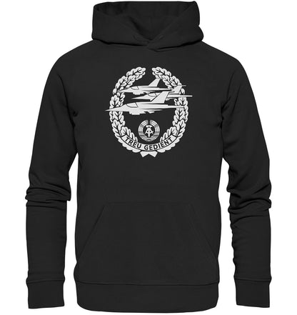 PREMIUM ORGANIC HOODIE UNISEX • NVA-ORDEN - TREU GEDIENT - LUFTSTREITKRÄFTE