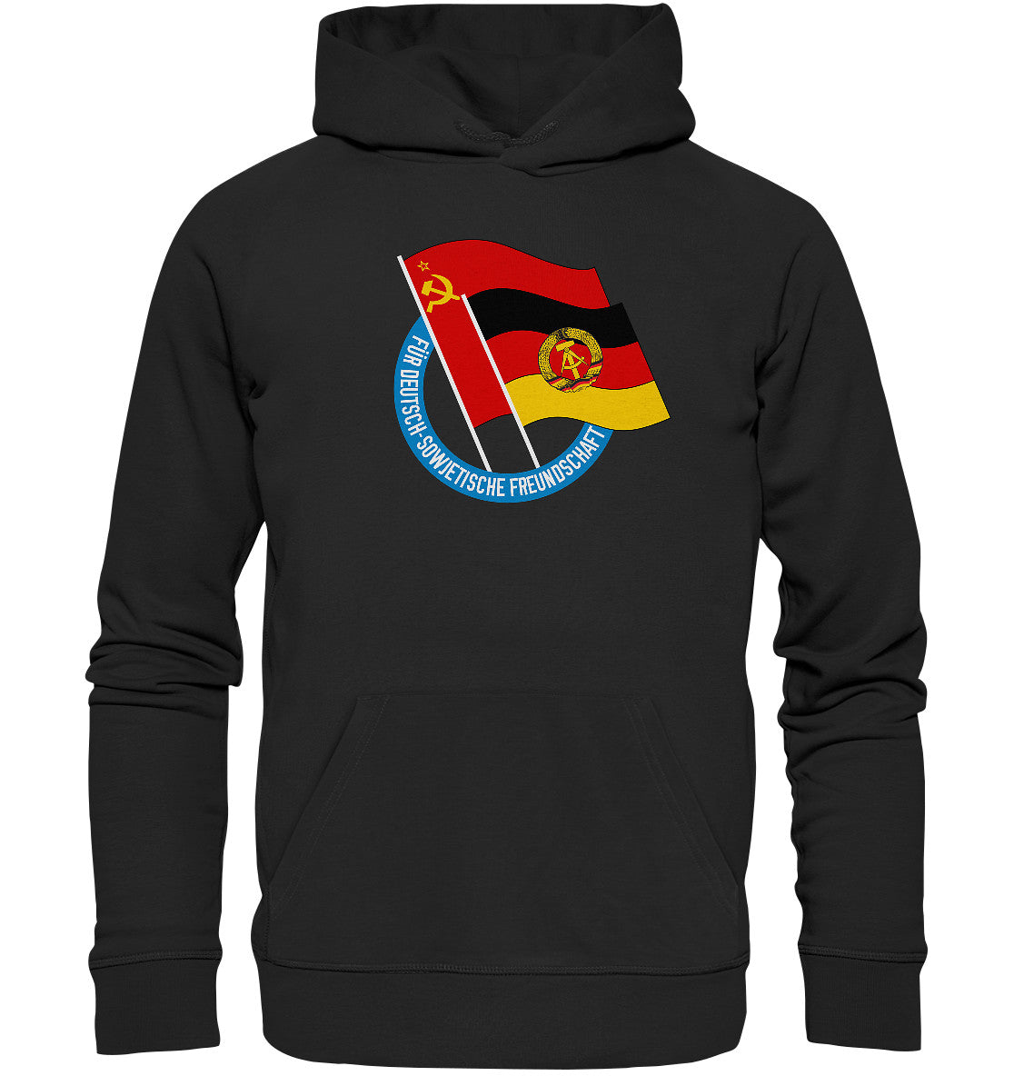 PREMIUM ORGANIC HOODIE UNISEX • DEUTSCH SOWJETISCHE FREUNDSCHAFT - dunkel