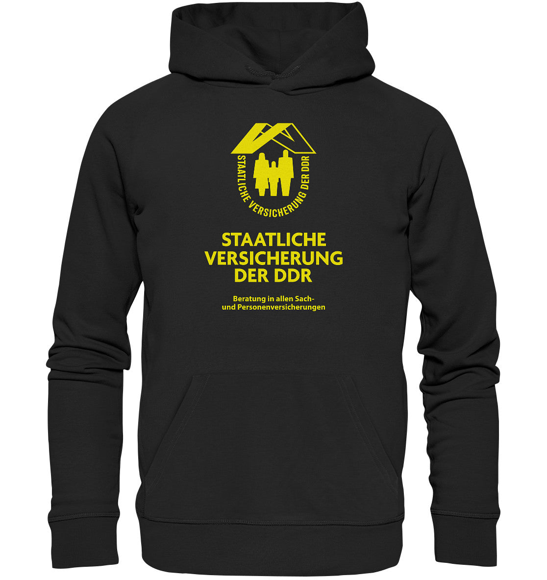 PREMIUM ORGANIC HOODIE UNISEX • STAATLICHE VERSICHERUNG DER DDR