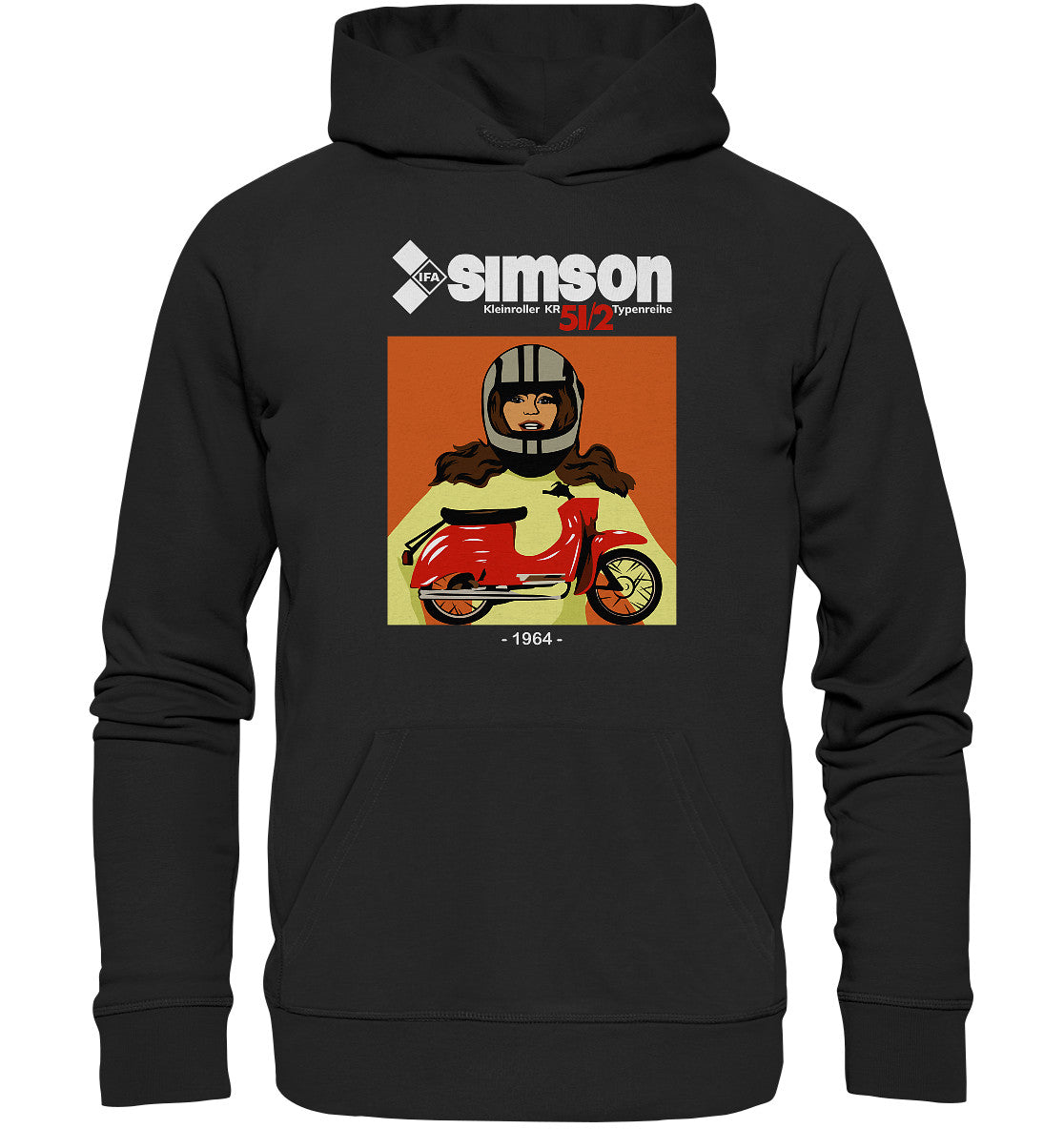 PREMIUM ORGANIC HOODIE UNISEX • SIMSON SCHWALBE KR51-2 (1964)