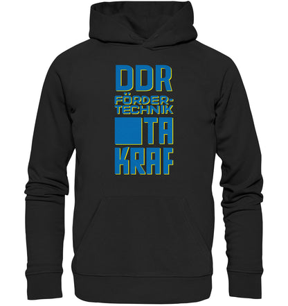 PREMIUM ORGANIC HOODIE UNISEX • DDR FÖRDERTECHNIK TAKRAF