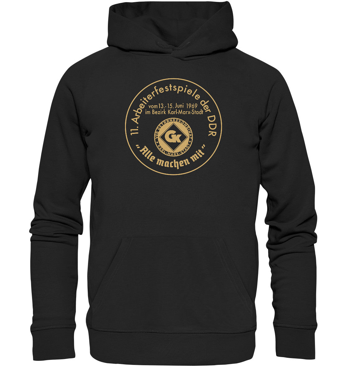 PREMIUM ORGANIC HOODIE UNISEX • ARBEITERFESTSPIELE KARL-MARX-STADT