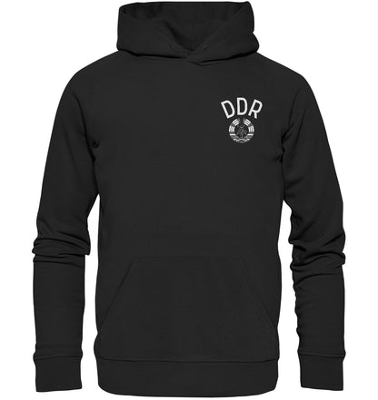 PREMIUM ORGANIC HOODIE UNISEX • DDR SPORT TRIKOT - monochrom