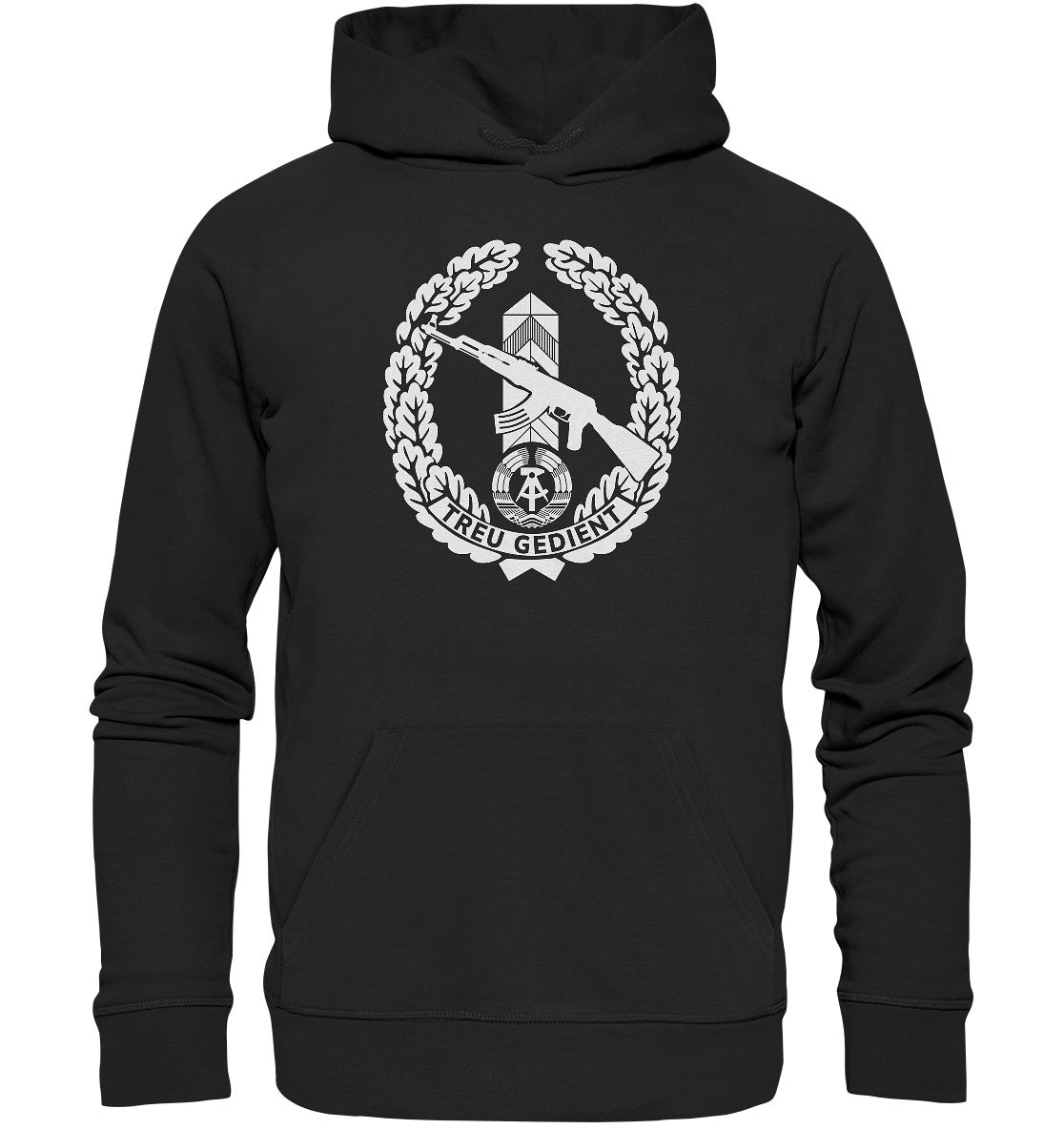 PREMIUM ORGANIC HOODIE UNISEX • NVA-ORDEN - TREU GEDIENT - GRENZTRUPPEN