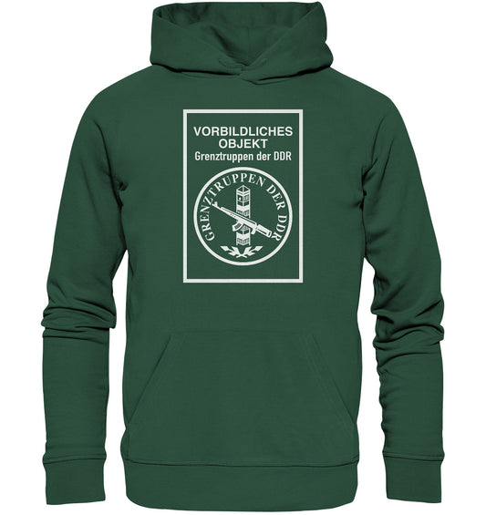 PREMIUM ORGANIC HOODIE UNISEX • VORBILDLICHES OBJEKT - GRENZTRUPPEN DER DDR