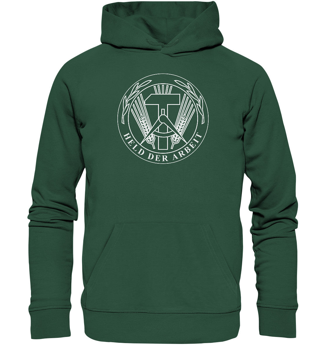 PREMIUM ORGANIC HOODIE UNISEX •  HELD DER ARBEIT- ORIGINALMEDAILLE