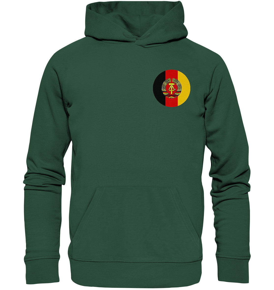 PREMIUM ORGANIC HOODIE UNISEX • NVA - BRUST BADGE