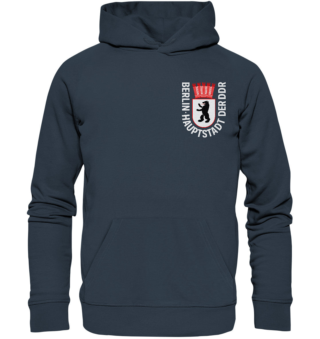 PREMIUM ORGANIC HOODIE UNISEX • WAPPEN BERLIN - HAUPTSTADT DER DDR