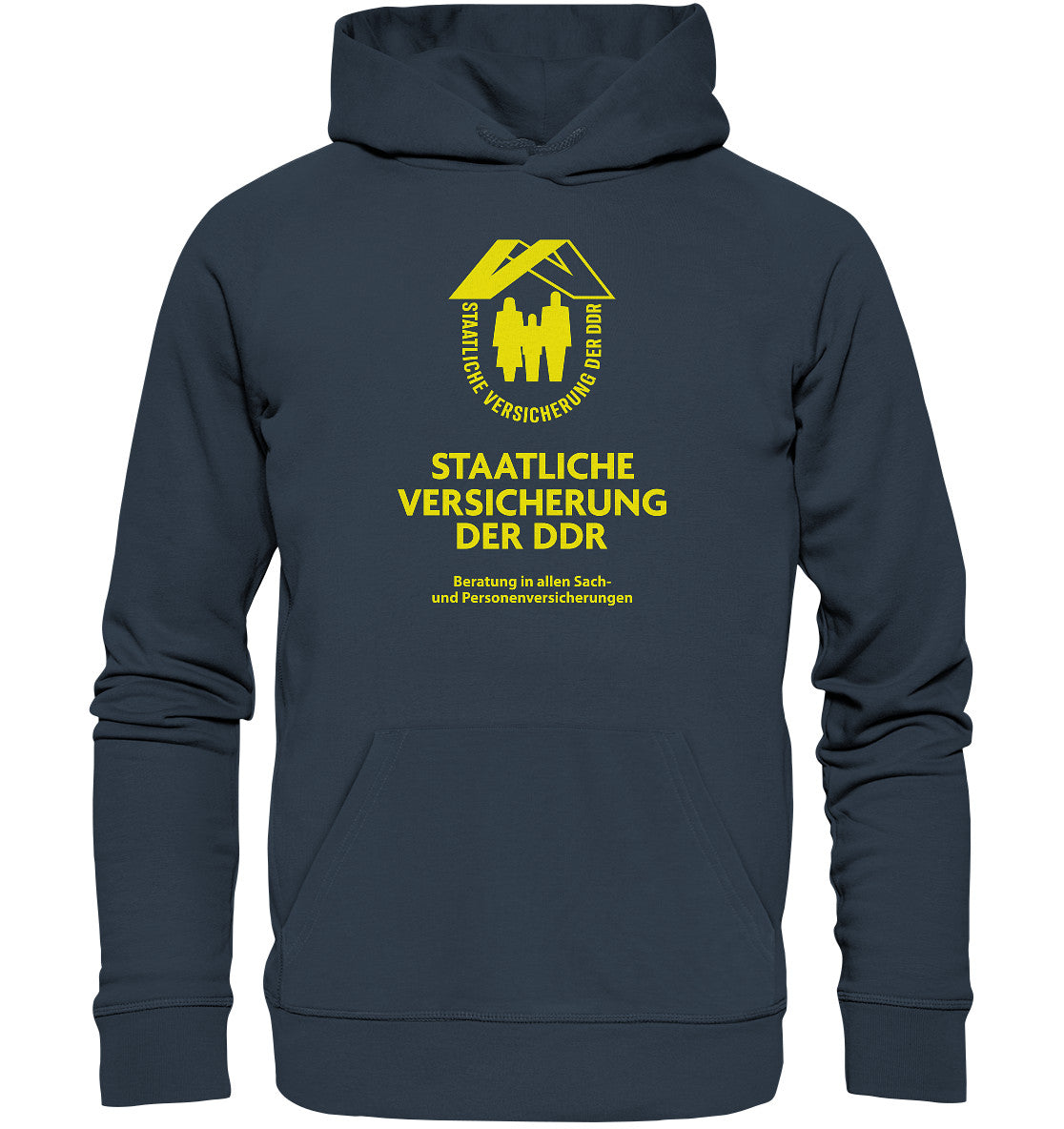 PREMIUM ORGANIC HOODIE UNISEX • STAATLICHE VERSICHERUNG DER DDR