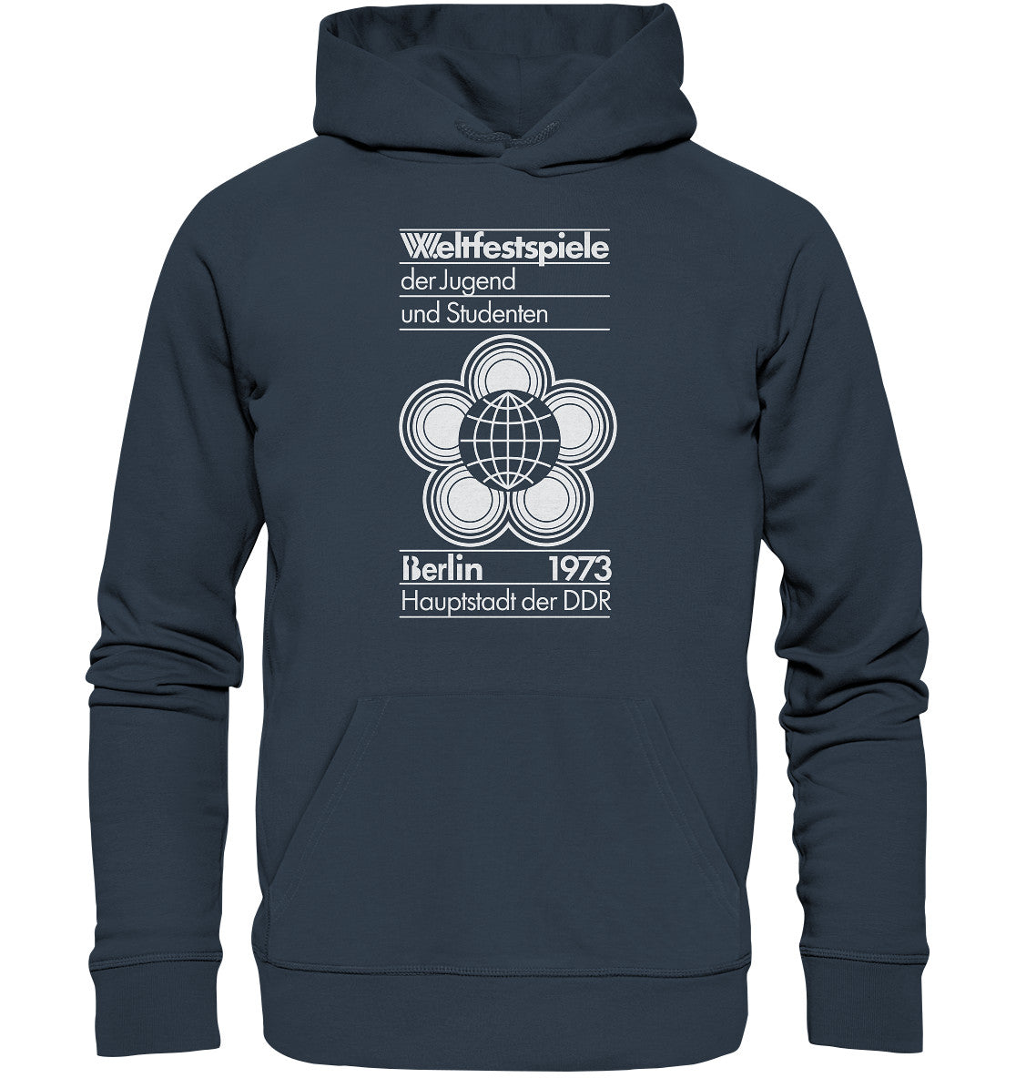 PREMIUM ORGANIC HOODIE UNISEX • WELTFESTSPIELE BERLIN 1973 - PLAKATMOTIV