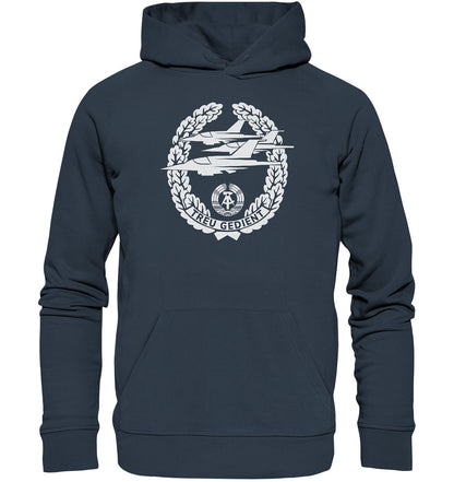 PREMIUM ORGANIC HOODIE UNISEX • NVA-ORDEN - TREU GEDIENT - LUFTSTREITKRÄFTE