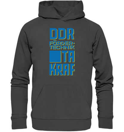 PREMIUM ORGANIC HOODIE UNISEX • DDR FÖRDERTECHNIK TAKRAF