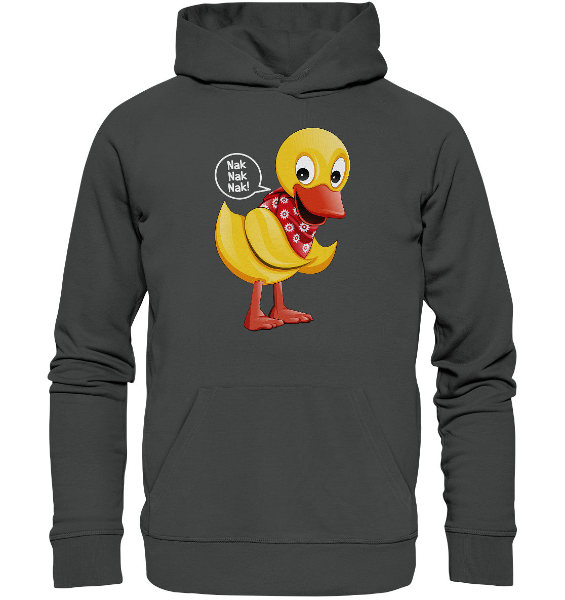 PREMIUM ORGANIC HOODIE UNISEX • UNSER SANDMÄNNCHEN - SCHNATTERINCHEN - NAK NAK NAK!