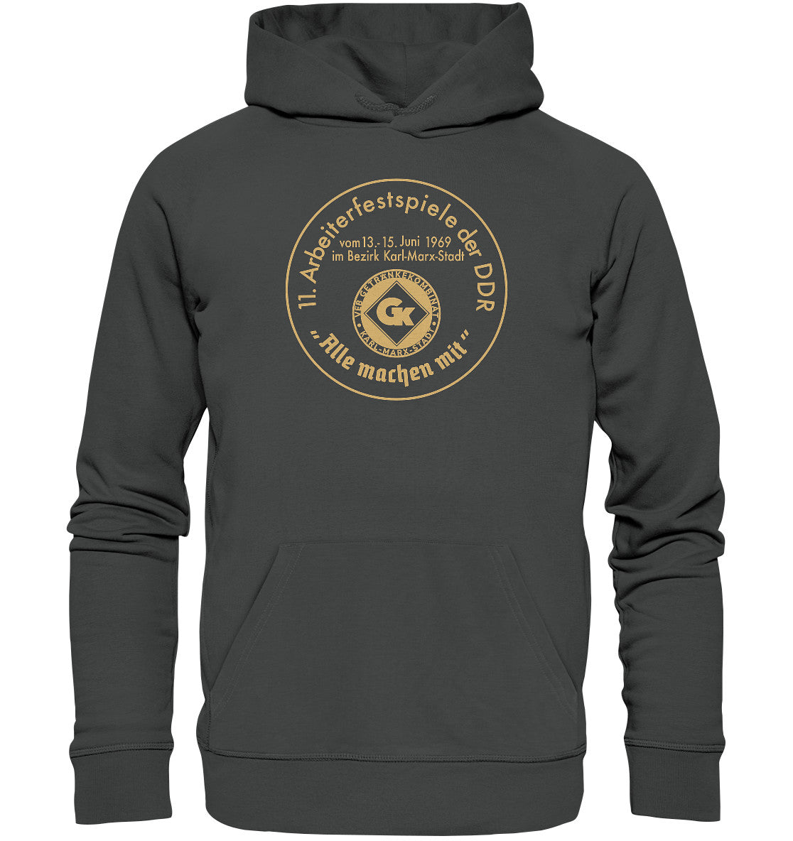 PREMIUM ORGANIC HOODIE UNISEX • ARBEITERFESTSPIELE KARL-MARX-STADT