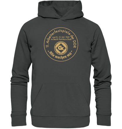 PREMIUM ORGANIC HOODIE UNISEX • ARBEITERFESTSPIELE KARL-MARX-STADT