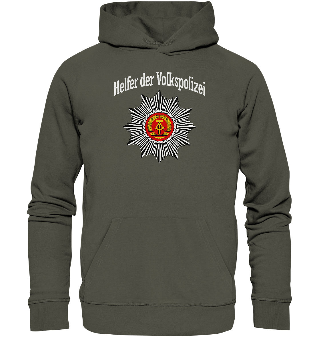 PREMIUM ORGANIC HOODIE UNISEX • HELFER DER VOLKSPOLIZEI