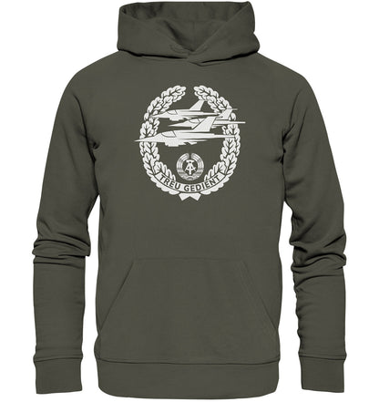 PREMIUM ORGANIC HOODIE UNISEX • NVA-ORDEN - TREU GEDIENT - LUFTSTREITKRÄFTE