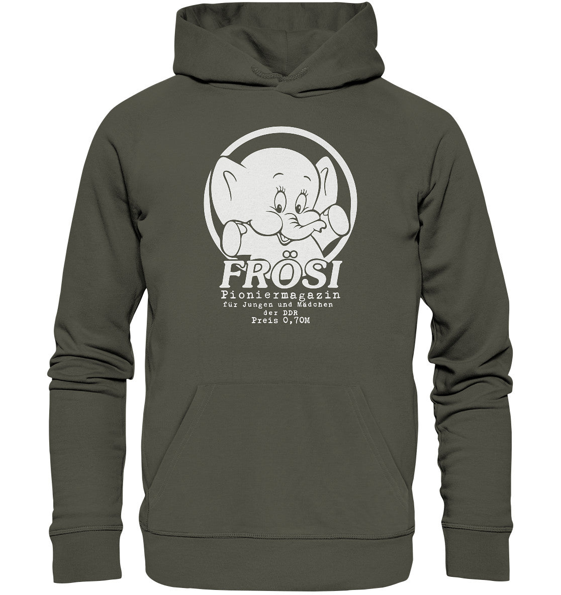 PREMIUM ORGANIC HOODIE UNISEX • FRÖSI PIONIERMAGAZIN