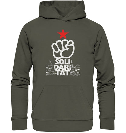 PREMIUM ORGANIC HOODIE UNISEX • INTERNATIONALE SOLIDARITÄT