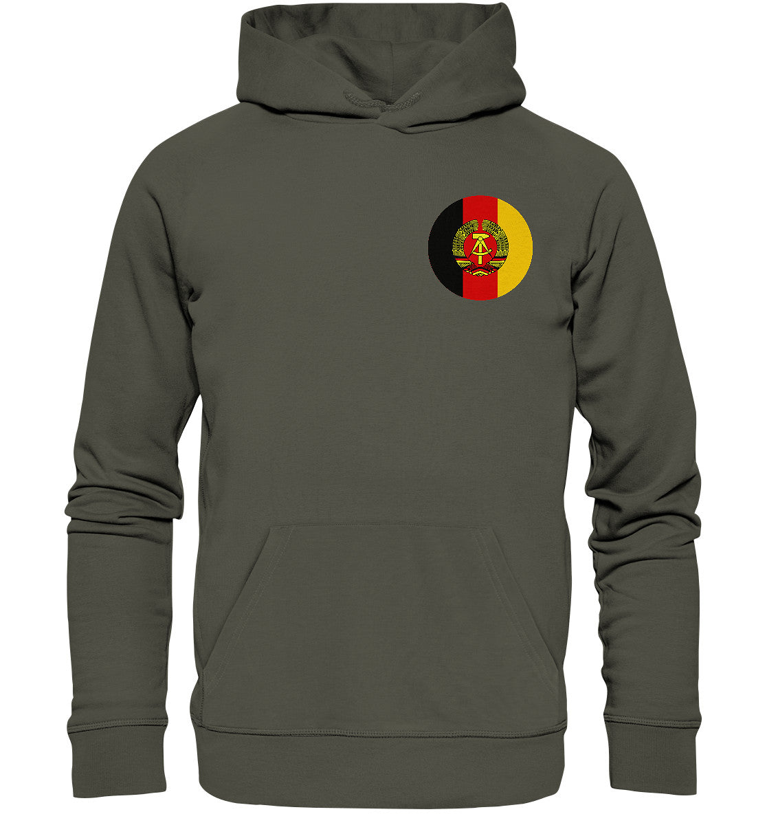 PREMIUM ORGANIC HOODIE UNISEX • NVA - BRUST BADGE