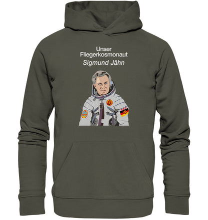 PREMIUM ORGANIC HOODIE UNISEX • UNSER FLIEGERKOSMONAUT SIGMUND JÄHN