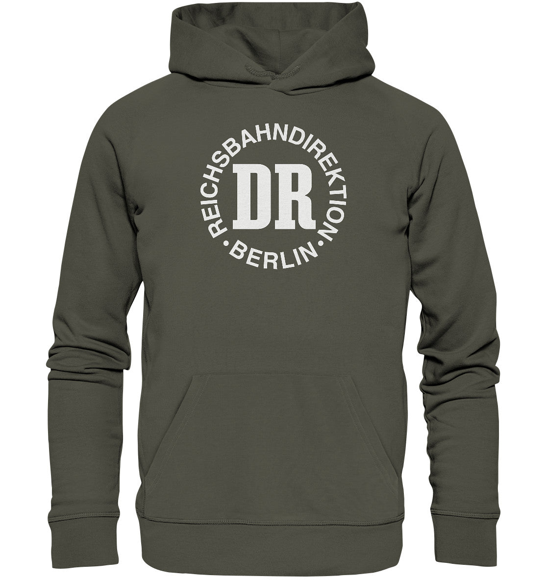 PREMIUM ORGANIC HOODIE UNISEX • DR REICHSBAHNDIREKTION BERLIN